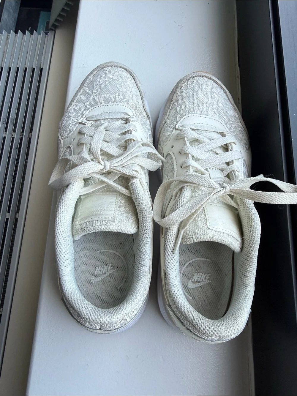 Nike Women's Sneakers off white and lace